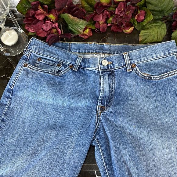 Lucky Brand Dungaree Mid Rise Flare - Picture 4 of 10